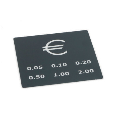 Chapa Negra de Preços Euro